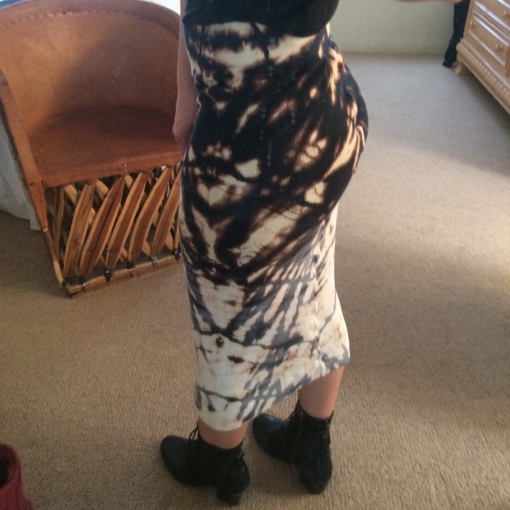 Hard Tail tie dye pencil skirt